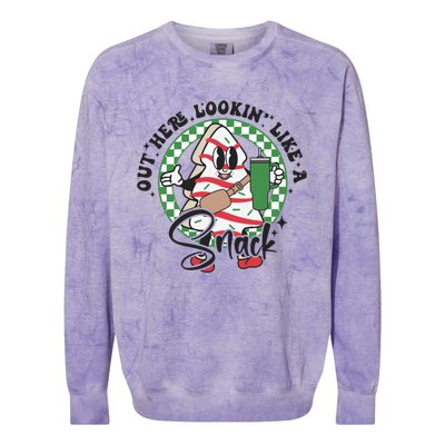 Out Here Lookin Like A Snack Boojee Stanley Tumbler Belt Bag Funny Gift Colorblast Crewneck Sweatshirt