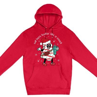 Out Here Looking Like A Snack Boujee Christmas Tree Cake Premium Pullover Hoodie