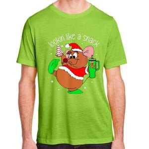 Out Here Looking Like A Snack Funny Mouse Christmas Adult ChromaSoft Performance T-Shirt