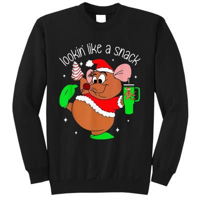 Out Here Looking Like A Snack Funny Mouse Christmas Sweatshirt