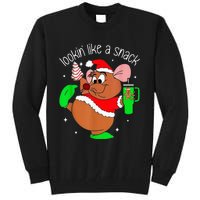 Out Here Looking Like A Snack Funny Mouse Christmas Tall Sweatshirt