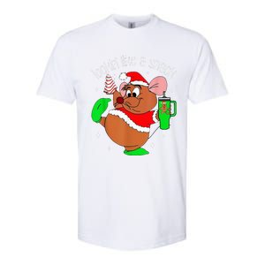 Out Here Looking Like A Snack Funny Mouse Christmas Softstyle CVC T-Shirt