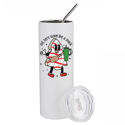 Out Here Lookin Like A Snack Cute Gift Stainless Steel Tumbler