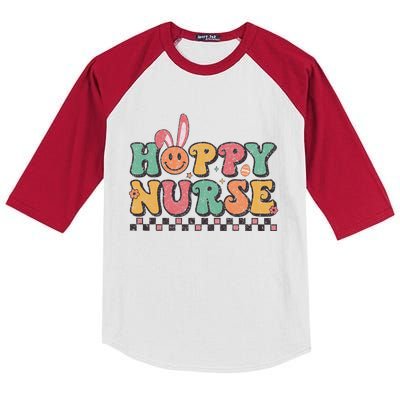 One Hoppy L&D Nicu Icu Picu Cardiac Nurse Easter Kids Colorblock Raglan Jersey