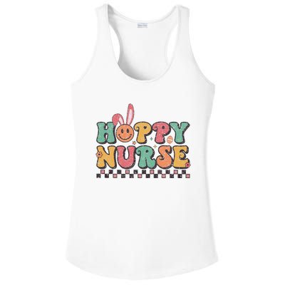 One Hoppy L&D Nicu Icu Picu Cardiac Nurse Easter Ladies PosiCharge Competitor Racerback Tank