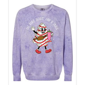 Out Here Lookin Like A Snack Christmas Funny Colorblast Crewneck Sweatshirt