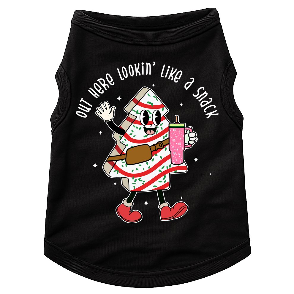 Out Here Lookin Like A Snack Christmas Funny Doggie Tank