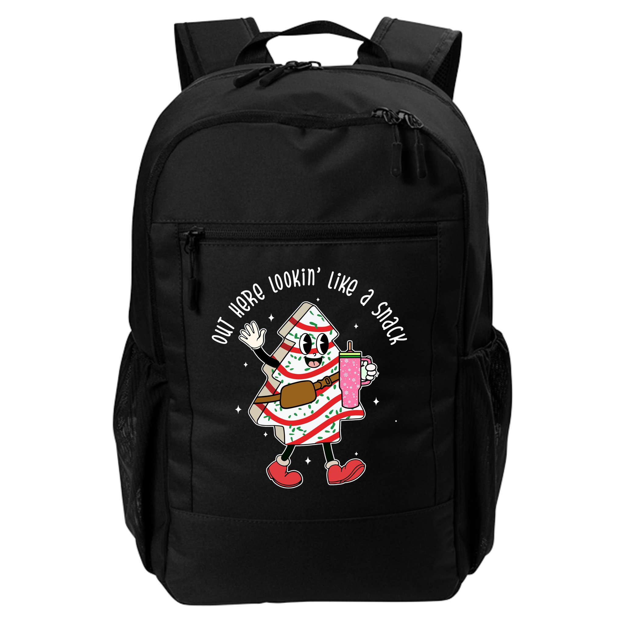 Out Here Lookin Like A Snack Christmas Funny Backpack