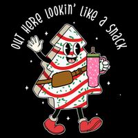 Out Here Lookin Like A Snack Christmas Funny Backpack