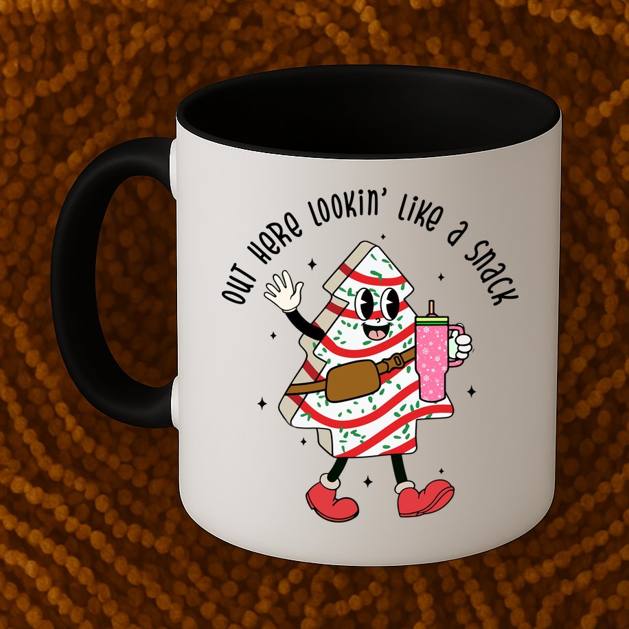 Out Here Lookin Like A Snack Christmas Funny Mug