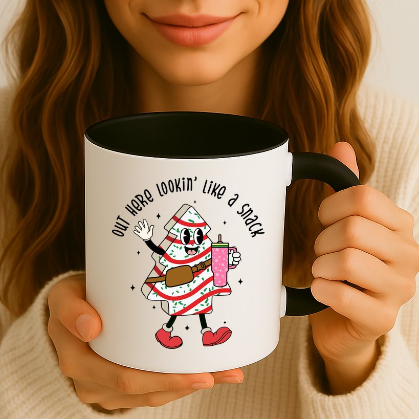 Out Here Lookin Like A Snack Christmas Funny Mug
