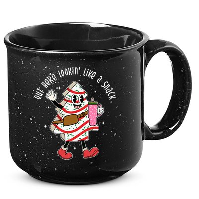 Out Here Lookin Like A Snack Christmas Funny 15oz Campfire Ceramic Mug