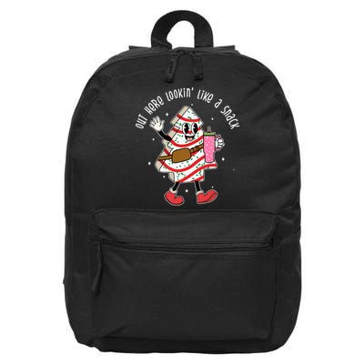 Out Here Lookin Like A Snack Christmas Funny 16 in Basic Backpack