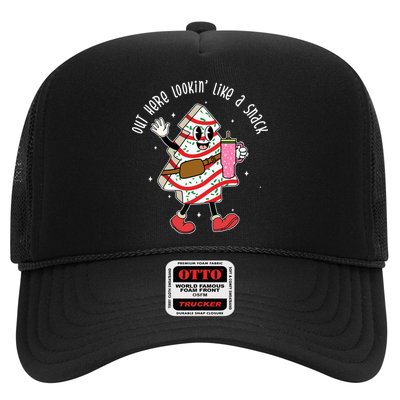 Out Here Lookin Like A Snack Christmas Funny Trucker Hat