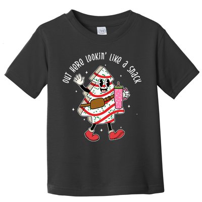 Out Here Lookin Like A Snack Christmas Funny Toddler T-Shirt