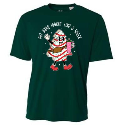 Out Here Lookin Like A Snack Christmas Funny Cooling Performance Crew T-Shirt