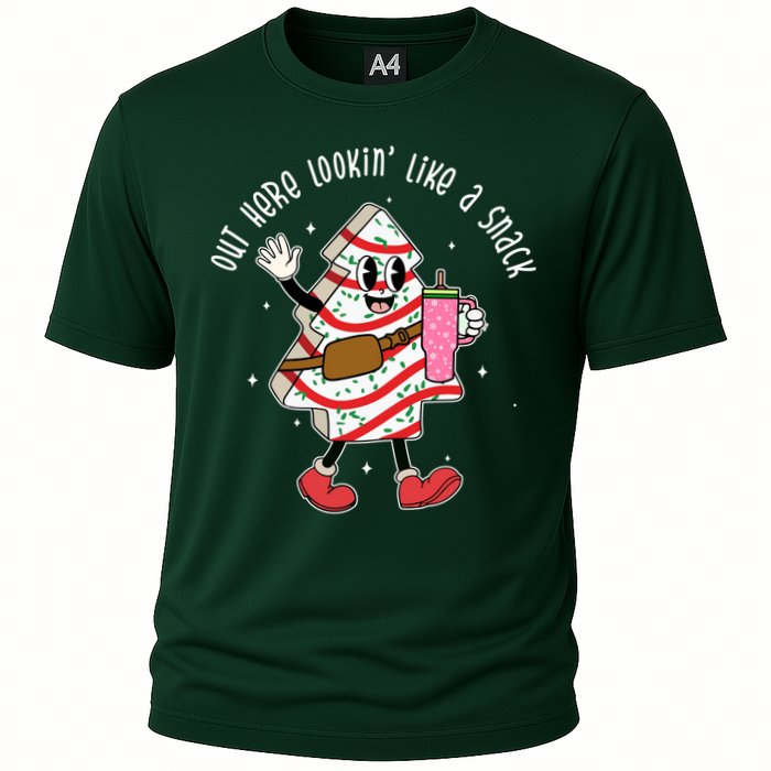 Out Here Lookin Like A Snack Christmas Funny Performance Shirt