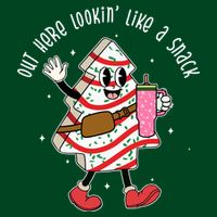 Out Here Lookin Like A Snack Christmas Funny Apron
