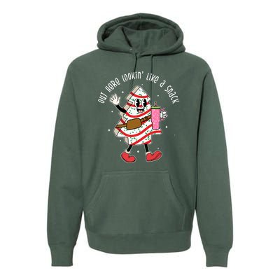 Out Here Lookin Like A Snack Christmas Funny Premium Hoodie