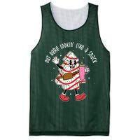 Out Here Lookin Like A Snack Christmas Funny Mesh Reversible Basketball Jersey Tank