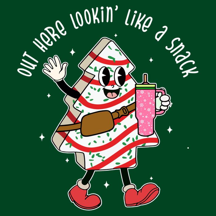 Out Here Lookin Like A Snack Christmas Funny Mesh Reversible Basketball Jersey Tank