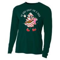 Out Here Lookin Like A Snack Christmas Funny Cooling Performance Long Sleeve Crew