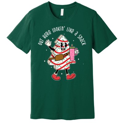 Out Here Lookin Like A Snack Christmas Funny Premium T-Shirt