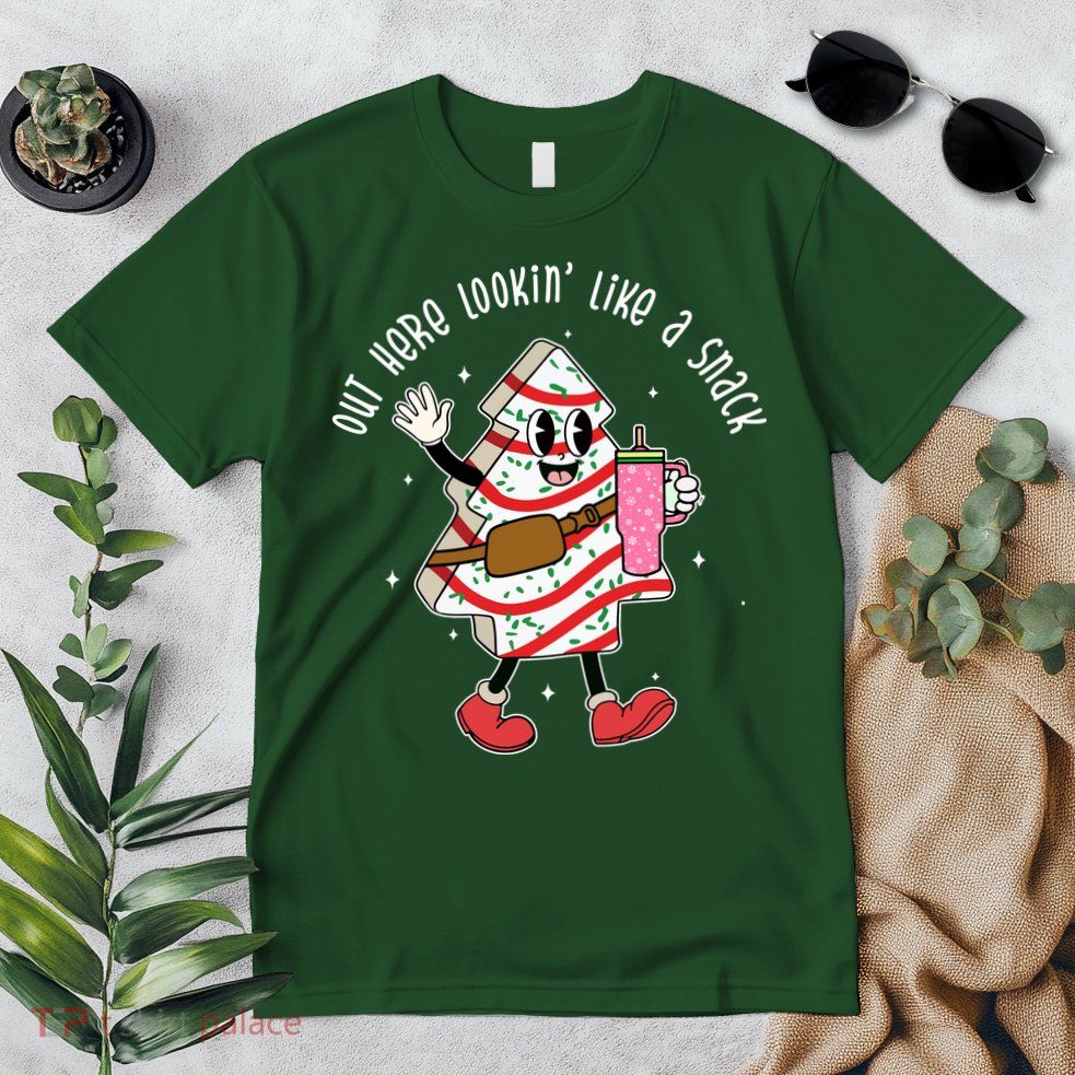Out Here Lookin Like A Snack Christmas Funny Premium T-Shirt