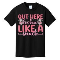 Out Here Looking Like A Snack Boujee Christmas Tree Cake Kids T-Shirt