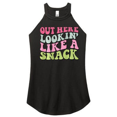 Out Here Lookin Like A Snack  Women’s Perfect Tri Rocker Tank