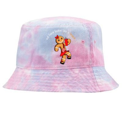 Out Here Looking Like A Snack Funny Boujee Xmas Gingerbread Tie-Dyed Bucket Hat