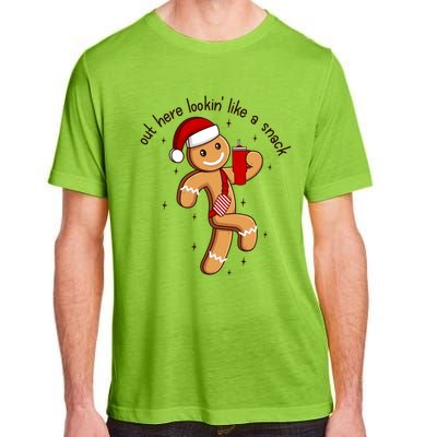 Out Here Lookin Like A Snack Boojee Gingerbread Christmas Funny Gift Adult ChromaSoft Performance T-Shirt