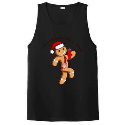 Out Here Lookin Like A Snack Boojee Gingerbread Christmas Funny Gift PosiCharge Competitor Tank