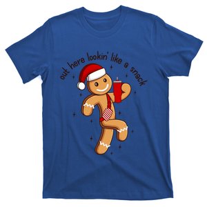 Out Here Lookin Like A Snack Boojee Gingerbread Christmas Funny Gift T-Shirt