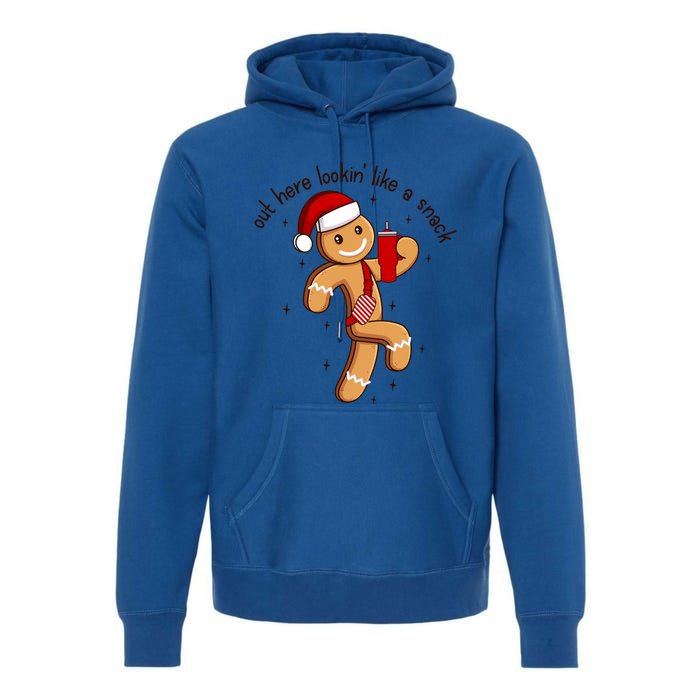 Out Here Lookin Like A Snack Boojee Gingerbread Christmas Funny Gift Premium Hoodie