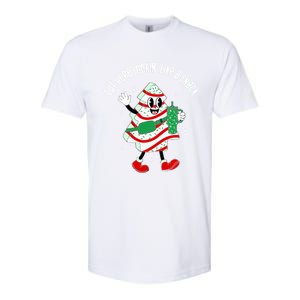 Out Here Looking Like A Snack Christmas Tree Cake Cute Gift Softstyle CVC T-Shirt