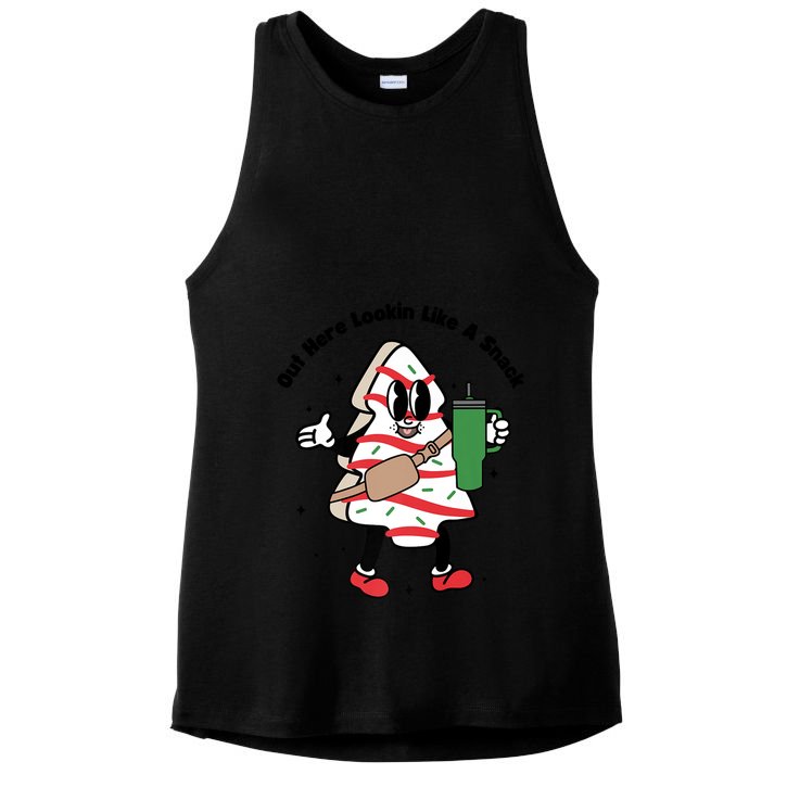 Out Here Lookin Like A Snack Christmas Ladies PosiCharge Tri-Blend Wicking Tank