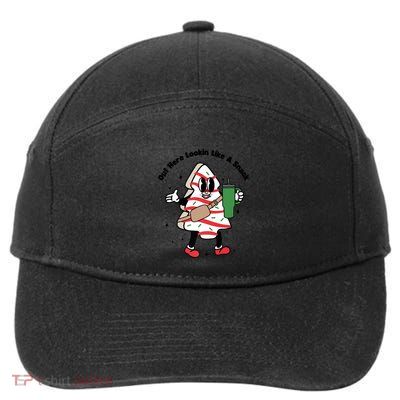 Out Here Lookin Like A Snack Christmas 7-Panel Snapback Hat