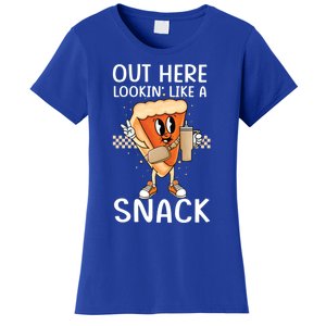 Out Here Lookin Like A Snack Pumpkin Pie Thanksgiving Gift Women's T-Shirt