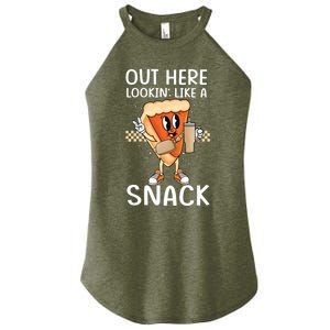 Out Here Lookin Like A Snack Pumpkin Pie Thanksgiving Gift Women's Perfect Tri Rocker Tank