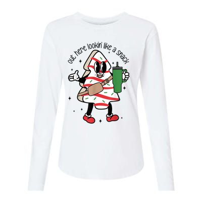 Out Here Lookin Like A Snack Gift Womens Cotton Relaxed Long Sleeve T-Shirt