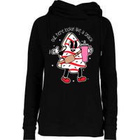 Out Here Looking Like A Snack Cute Boo Jee Xmas Trees Cakes Womens Funnel Neck Pullover Hood