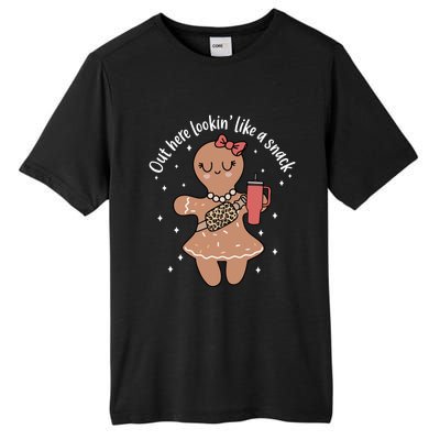 Out Here Lookin Like A Snack Gingerbread Christmas Xmas Gift Tall Fusion ChromaSoft Performance T-Shirt