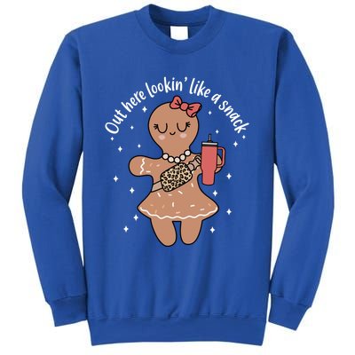 Out Here Lookin Like A Snack Gingerbread Christmas Xmas Gift Sweatshirt