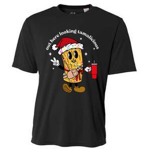 Out Here Looking Tamalicious Tis The Season For Tamales Cooling Performance Crew T-Shirt