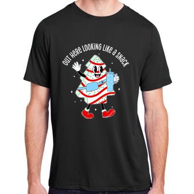 Out Here Looking Like A Snack Christmas Tree Cake Adult ChromaSoft Performance T-Shirt