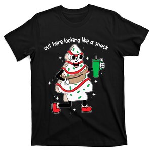 Out Here Looking Like A Snack Boo Jee Christmas Tree Cake  T-Shirt