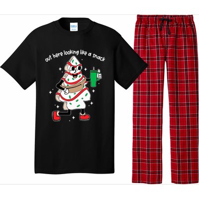 Out Here Looking Like A Snack Boo Jee Christmas Tree Cake  Pajama Set