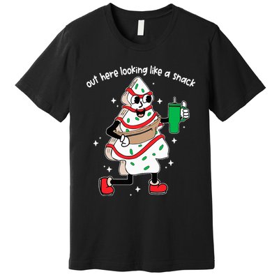 Out Here Looking Like A Snack Boo Jee Christmas Tree Cake  Premium T-Shirt