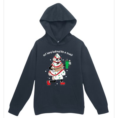 Out Here Looking Like A Snack Boo Jee Christmas Tree Cake  Urban Pullover Hoodie